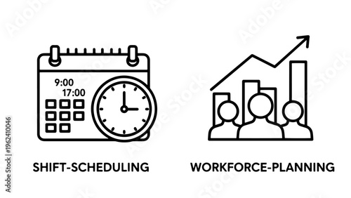 Workforce planning and efficient employee shift scheduling
