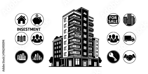 Apartment Building Silhouette