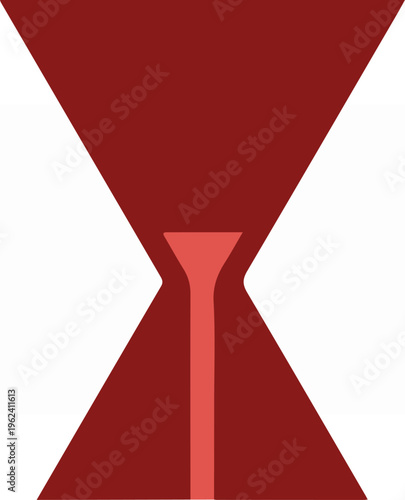 Hourglass Symbol - A Visual Representation of Time and Measurement.