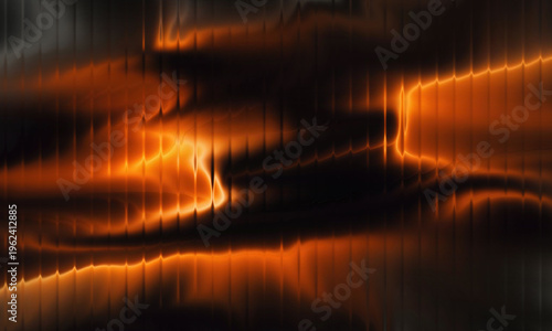 Fotografía Abstract swirling lights creating mesmerizing patterns in dark cosmic space with glowing intensity