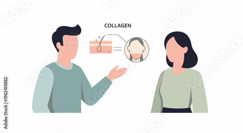 Collagen Skin Structure Explanation Man Woman.