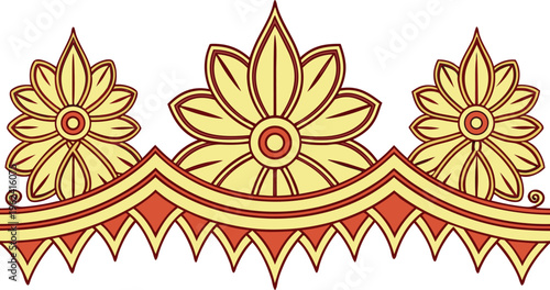 Elegant Saree Design Pattern Collection. Traditional Saree Textile Art Design. Floral Saree Fabric Ornament Style. Ethnic Saree Weaving Pattern Design. Bridal Saree Decorative Cloth Design.