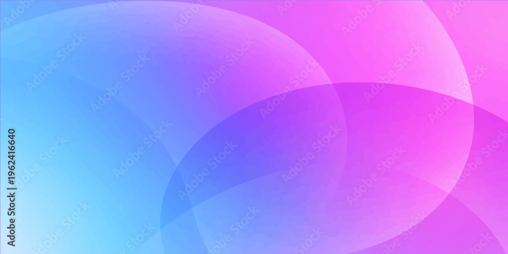 Obraz premium Smooth vector wallpaper featuring an abstract colorful background of pink and purple gradient waves and circular patterns with light flowing curves for a modern web design template