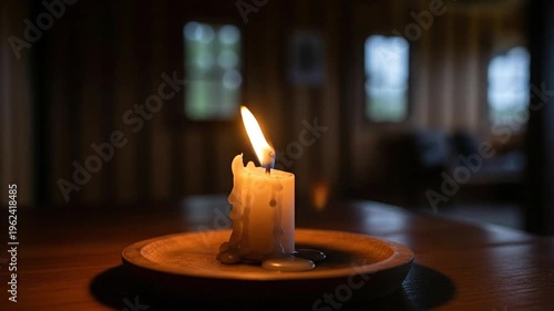 Candlelight Ambiance - A Warm Glow in the Darkness.