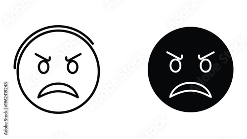Contrasting emotions of a libra symbol character in light and dark themes