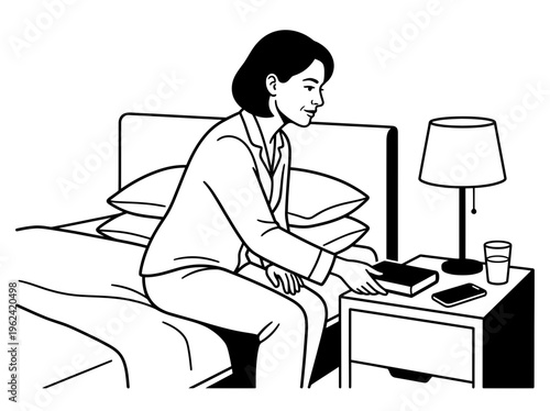 Woman stretching lower back beside desk at work