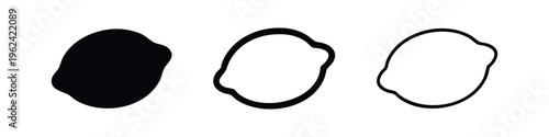 Photos Simple Potato Icons Set