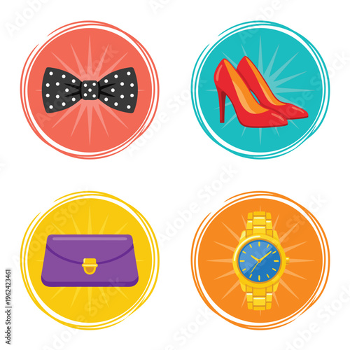 Fashion Accessories Collection Icons.