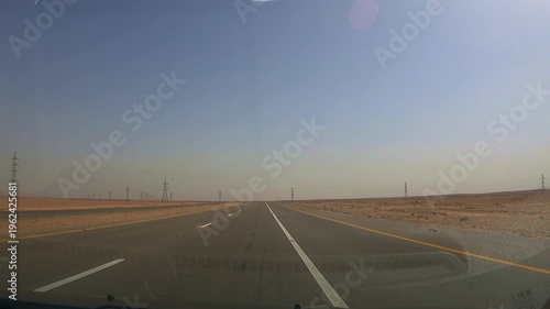 Wallpaper Mural Driving on a Jordan highway time lapse Torontodigital.ca