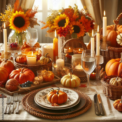 thanksgiving dinner table