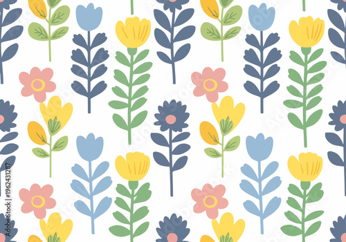 Artistic botanical design filled with delicate details and graceful forms