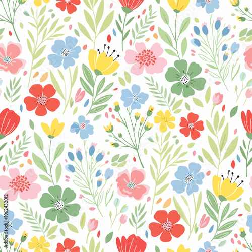 Subtle and soothing botanical background with gentle curves and soft color tones