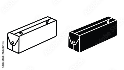 Comparison of two different suitcase latches in open and closed positions
