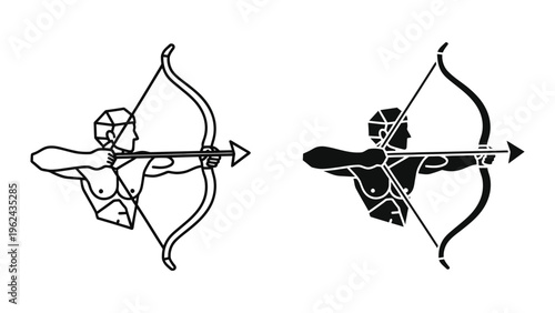 Comparison of archery stances in traditional and modern silhouettes