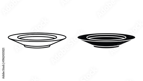 Comparison of two different plate designs with varying inner and outer rim styles