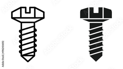 Comparison of a standard screw and a filled screw illustration