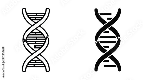 Contrast between traditional and modern representations of double helix dna structure
