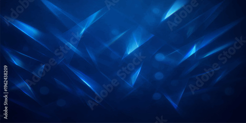 Glowing blue abstract background with rays of light and motion design featuring digital smoke energy and a dark space backdrop for artistic technology illustrations