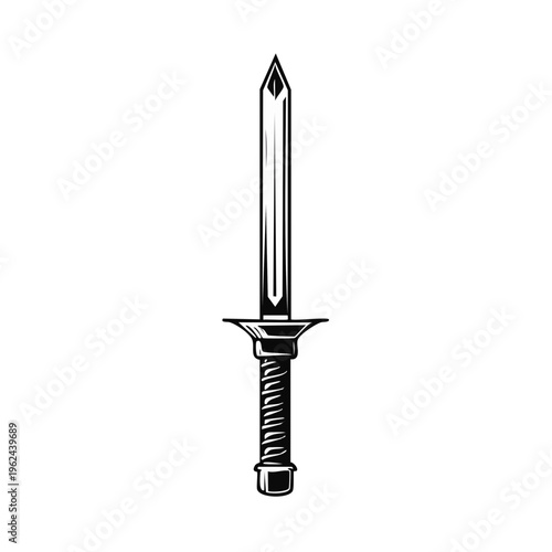 Medieval Gladius Sword Illustration