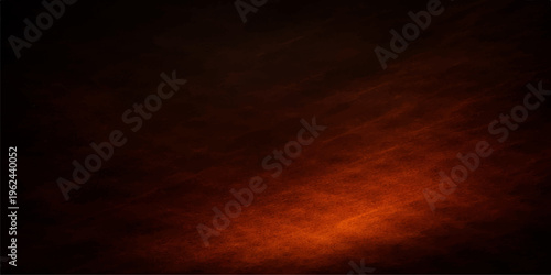 Abstract fire flames loop over an orange sunset sky with red clouds and beautiful evening sunlight for a nature background