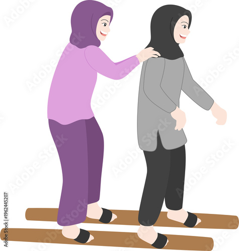 traditional sport balap bakiak
