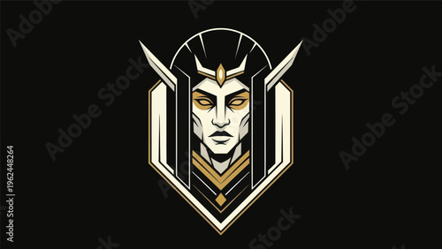 Stylized portrait of a noble figure