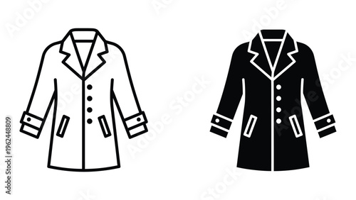 Historical naval officer coats in contrasting styles and colors