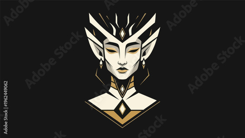 Stylized portrait of a noble personage