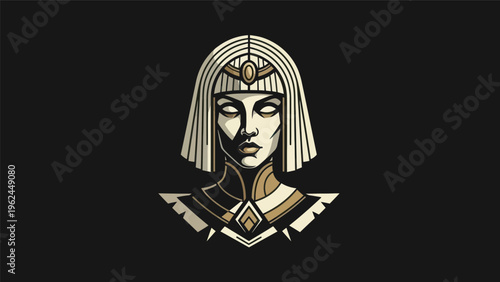 Stylized portrait of a noble woman