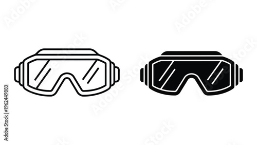 Comparison of virtual reality goggles with transparent and opaque lenses