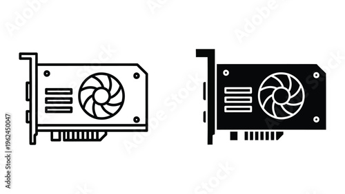 Comparison of graphics cards with and without cooling fan designs
