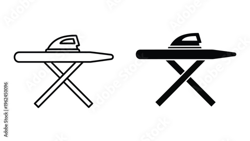 Comparison of a camping stove with different visual styles and line weights