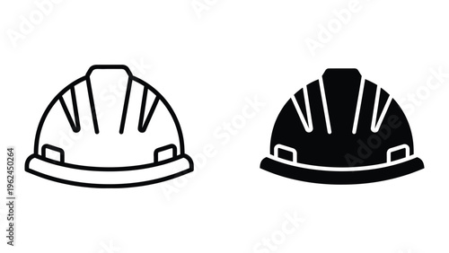 Comparison of a light and dark construction safety helmet design