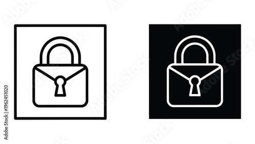 Contrast between a white lock icon on a light background and a white lock icon on a dark background