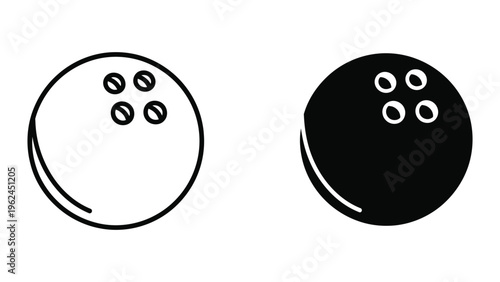 Contrast between a light-colored button with shaded circles and a dark button with white circles