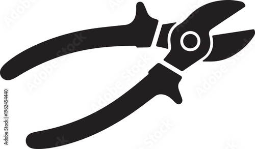 A pair of pruning shears or secateurs with handles and blades for gardening and plant care  cutting and trimming tools