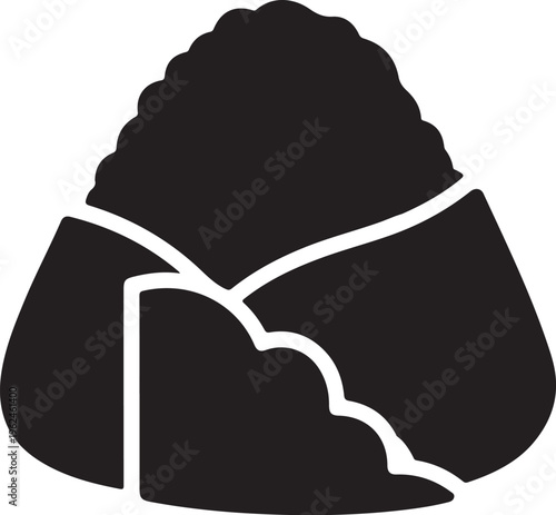 Sushi roll icon vector graphic illustration food japanese cuisine isolated on transparent background