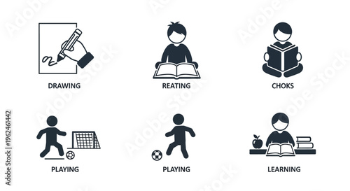 Children Engaged in Various Activities.