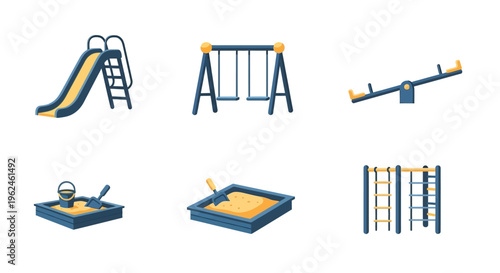 Playground Equipment for Kids to Play.