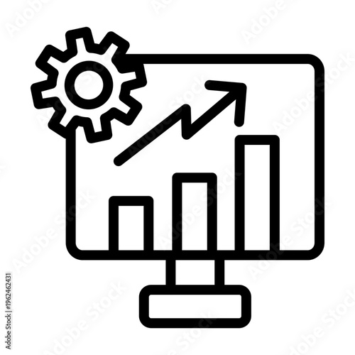 Bar Graph Vector Icon