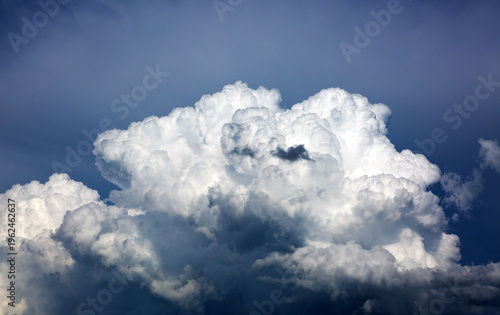 Abstract cloud and blue sky background with copy space.