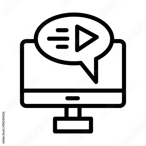 Motion Graphic Vector Icon