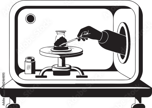 Glovebox sterile compound transfer