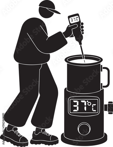 Water bath temperature calibration