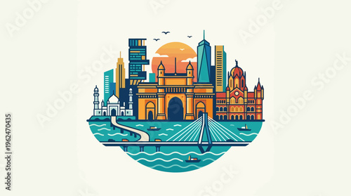 Mumbai Cityscape Iconic Landmarks and Skyline