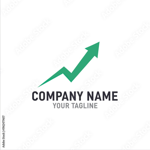 Free Download Green Arrow Upward Trend Logo for Business Growth and Success. - GFXLoad