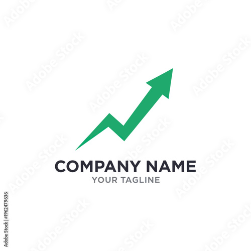 Free Download Green Arrow Pointing Upward with Sharp Turns for Company Logo Design. - GFXLoad