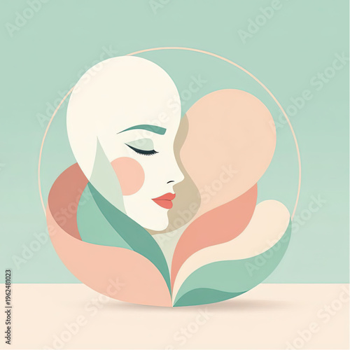 Emotional Boundaries as a soft, pastel gradients organic shapes into a subtle perimeter while remaining visually balanced, , representing balance between openness and protection.eps