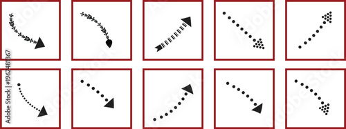 Collection of black arrow and directional indicators