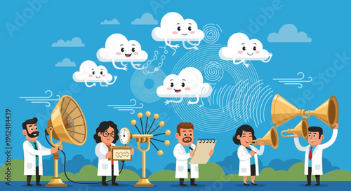 Scientists Studying Weather Phenomena and Cloud Formation.